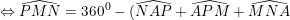 \small \Leftrightarrow \widehat{PMN}=360^0-(\widehat{NAP}+\widehat{APM}+\widehat{MNA})